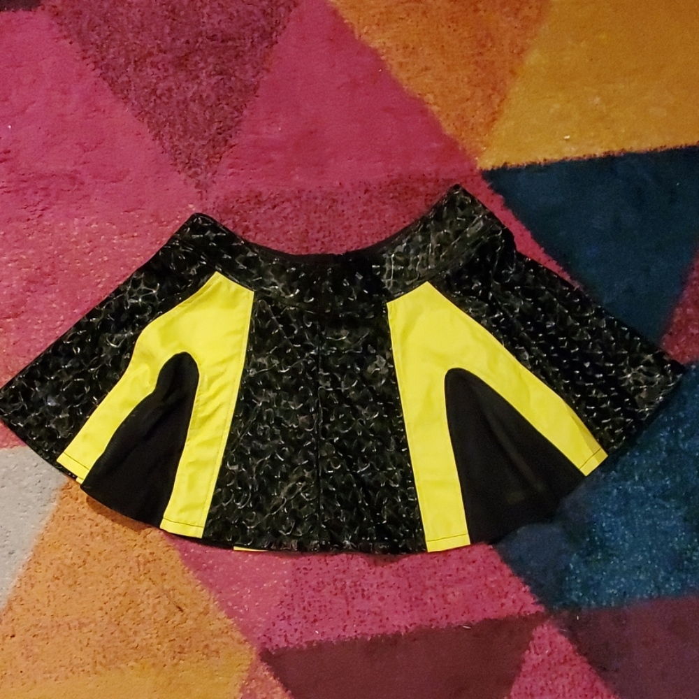 Lip service green and black Skirt